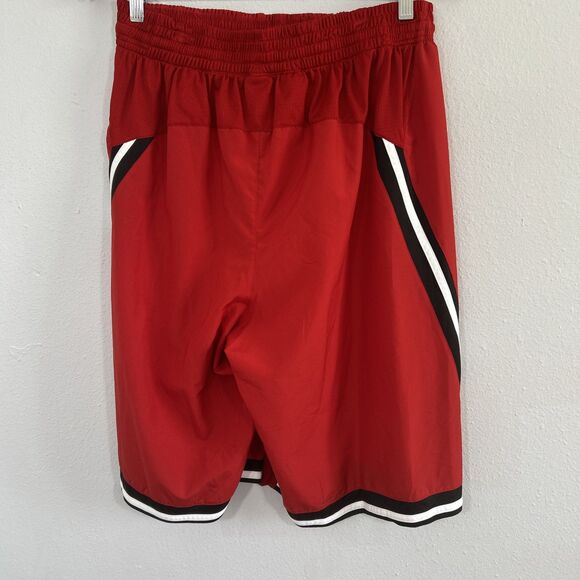 Adidas Shorts Mens Large Red Team Performance Sample Athleisure - Picture 3 of 13